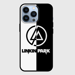 Чехол для iPhone 13 Pro Linkin Park ЧБ, цвет: 3D-черный