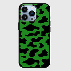 Чехол для iPhone 13 Pro Армейский камуфляж, цвет: 3D-черный
