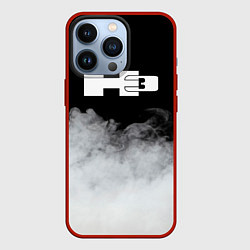 Чехол для iPhone 13 Pro Hummer дым, цвет: 3D-красный