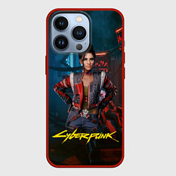 Чехол для iPhone 13 Pro Panam Cyberpunk2077 Панам, цвет: 3D-красный