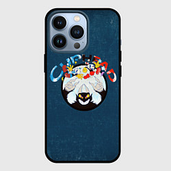 Чехол для iPhone 13 Pro Cuphead, Mugman and devil, цвет: 3D-черный