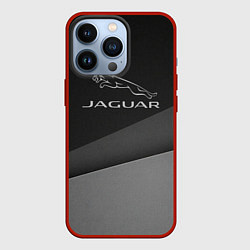 Чехол для iPhone 13 Pro JAGUR оттенки серого, цвет: 3D-красный