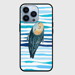 Чехол для iPhone 13 Pro Рыба с человеческим лицом, цвет: 3D-черный