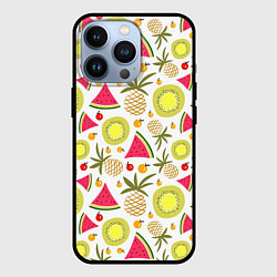Чехол для iPhone 13 Pro Летние вкусности, цвет: 3D-черный