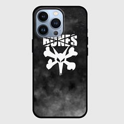 Чехол для iPhone 13 Pro BONES, цвет: 3D-черный