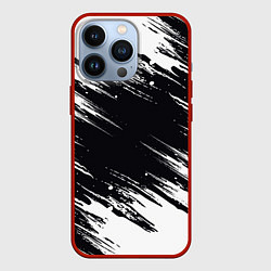 Чехол для iPhone 13 Pro БЕЛАЯ КРАСКА БРЫЗГИ, цвет: 3D-красный