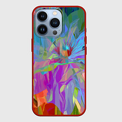 Чехол для iPhone 13 Pro Abstract color pattern Summer 2022, цвет: 3D-красный