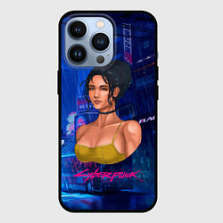 Чехол для iPhone 13 Pro Panam Панам Cyberpunk2077, цвет: 3D-черный