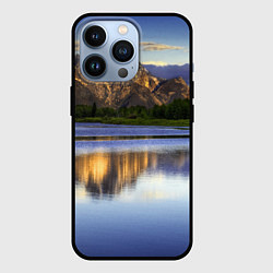 Чехол для iPhone 13 Pro Горы mountains, цвет: 3D-черный