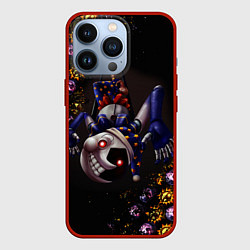 Чехол для iPhone 13 Pro Five Nights at Freddys: Security Breach Луна патте, цвет: 3D-красный