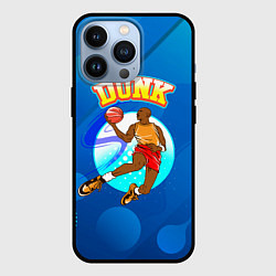 Чехол для iPhone 13 Pro Dunk баскетболист, цвет: 3D-черный
