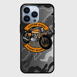 Чехол для iPhone 13 Pro Moto-sport Мотоцикл, цвет: 3D-черный