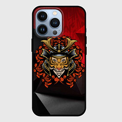 Чехол для iPhone 13 Pro Тигр - самурай, цвет: 3D-черный