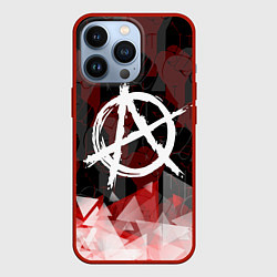Чехол для iPhone 13 Pro Анархия - гражданская оборона Вперёд, цвет: 3D-красный