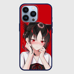 Чехол для iPhone 13 Pro Грустная Кагуя, цвет: 3D-тёмно-синий