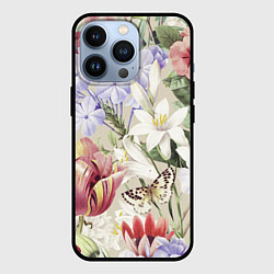 Чехол для iPhone 13 Pro Цветы Утренний Букет Лилий, цвет: 3D-черный