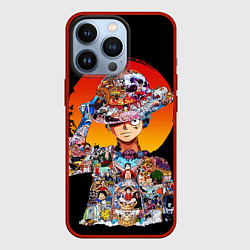 Чехол для iPhone 13 Pro ВАН ПИС АРКИ В ЛУФФИ ONE PIECE, цвет: 3D-красный