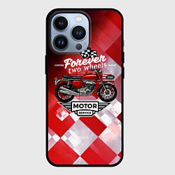 Чехол для iPhone 13 Pro MotoSport - Мото, цвет: 3D-черный