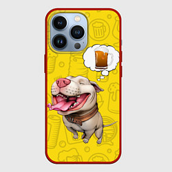 Чехол для iPhone 13 Pro BeerBull, цвет: 3D-красный