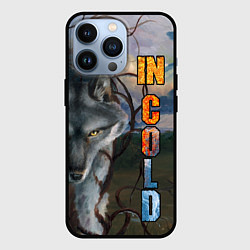 Чехол для iPhone 13 Pro IN COLD wolf with logo, цвет: 3D-черный