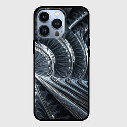 Чехол для iPhone 13 Pro Фрактальный абстрактный паттерн Броня Fractal Abst, цвет: 3D-черный