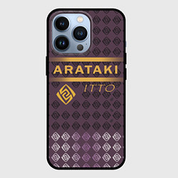 Чехол для iPhone 13 Pro Аратаки Итто Arataki Itto Elements Genshin Impact, цвет: 3D-черный