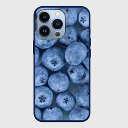 Чехол для iPhone 13 Pro Голубика - фон, цвет: 3D-тёмно-синий