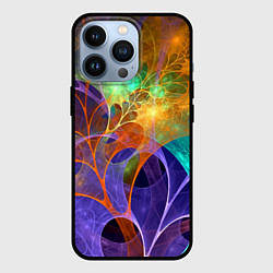 Чехол для iPhone 13 Pro Растительный абстрактный паттерн Лето Floral Abstr, цвет: 3D-черный