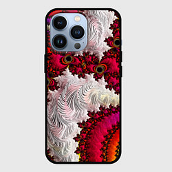 Чехол для iPhone 13 Pro Наикрутейший психоделический абстрактный фрактальн, цвет: 3D-черный