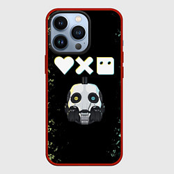 Чехол для iPhone 13 Pro Love, Death and Robots Pattern, цвет: 3D-красный
