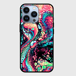 Чехол для iPhone 13 Pro Acid Wave, цвет: 3D-черный