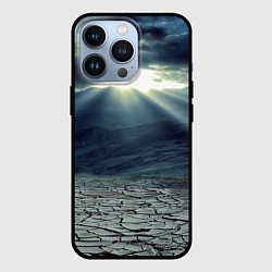 Чехол для iPhone 13 Pro Трещины на земле пустыня, цвет: 3D-черный