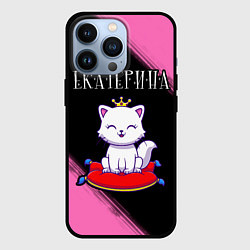 Чехол для iPhone 13 Pro Екатерина - КОШКА - Краска, цвет: 3D-черный