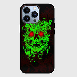 Чехол для iPhone 13 Pro Ужасный череп, цвет: 3D-черный