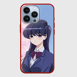 Чехол для iPhone 13 Pro Коми-сан У Коми проблемы с общением, цвет: 3D-красный