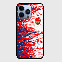 Чехол для iPhone 13 Pro Arsenal fc арсенал фк texture, цвет: 3D-черный