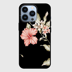 Чехол для iPhone 13 Pro Летняя ночь Floral composition, цвет: 3D-черный