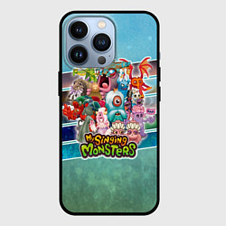 Чехол для iPhone 13 Pro Мои поющие монстры персонажи, цвет: 3D-черный
