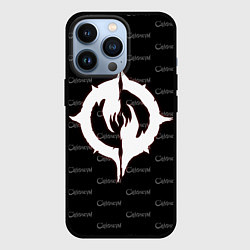 Чехол для iPhone 13 Pro Chaoseum Pattern Emblem, цвет: 3D-черный