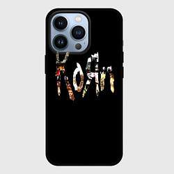 Чехол для iPhone 13 Pro KoЯn Korn лого, цвет: 3D-черный