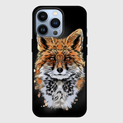Чехол для iPhone 13 Pro Красивая лисица, цвет: 3D-черный