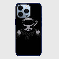 Чехол для iPhone 13 Pro Black Metal Coffee, цвет: 3D-тёмно-синий