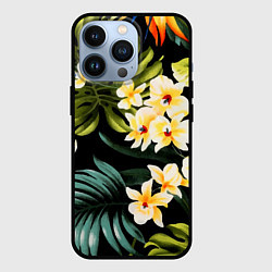 Чехол для iPhone 13 Pro Vanguard floral composition Summer, цвет: 3D-черный