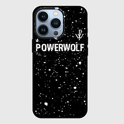 Чехол для iPhone 13 Pro Powerwolf Glitch на темном фоне, цвет: 3D-черный