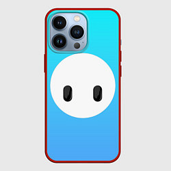 Чехол для iPhone 13 Pro Fall Guy blue, цвет: 3D-красный