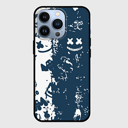 Чехол для iPhone 13 Pro Marshmello паттерн, цвет: 3D-черный