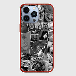 Чехол для iPhone 13 Pro Mass effect comix, цвет: 3D-красный