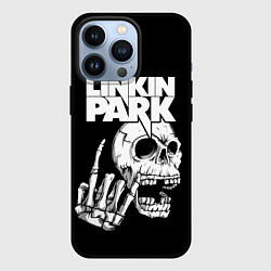 Чехол для iPhone 13 Pro Linkin Park Череп, цвет: 3D-черный