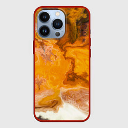 Чехол для iPhone 13 Pro Смерч Красок, цвет: 3D-красный