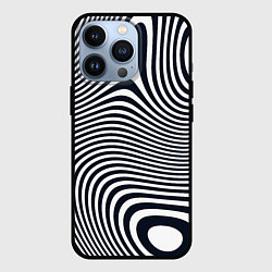 Чехол для iPhone 13 Pro Гипнотические волны, цвет: 3D-черный